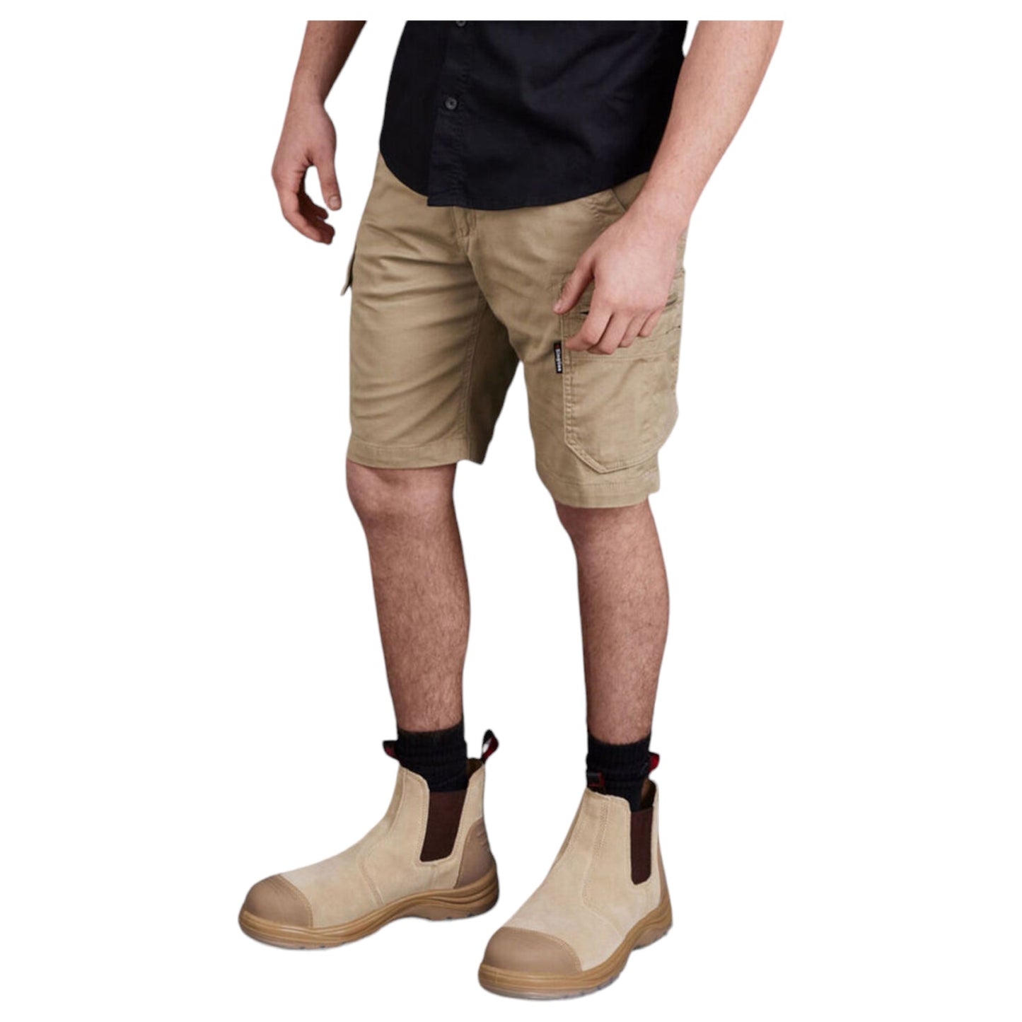 KingGee - TRADIE SUM SHORTS - KHAKI