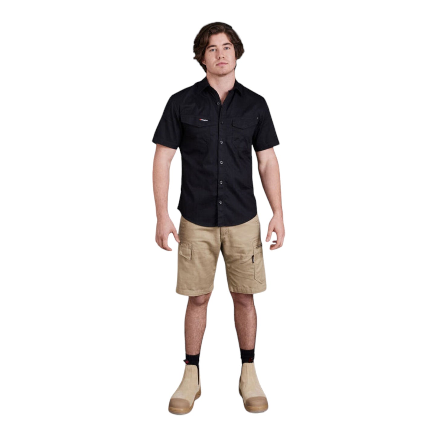 KingGee - TRADIE SUM SHORTS - KHAKI