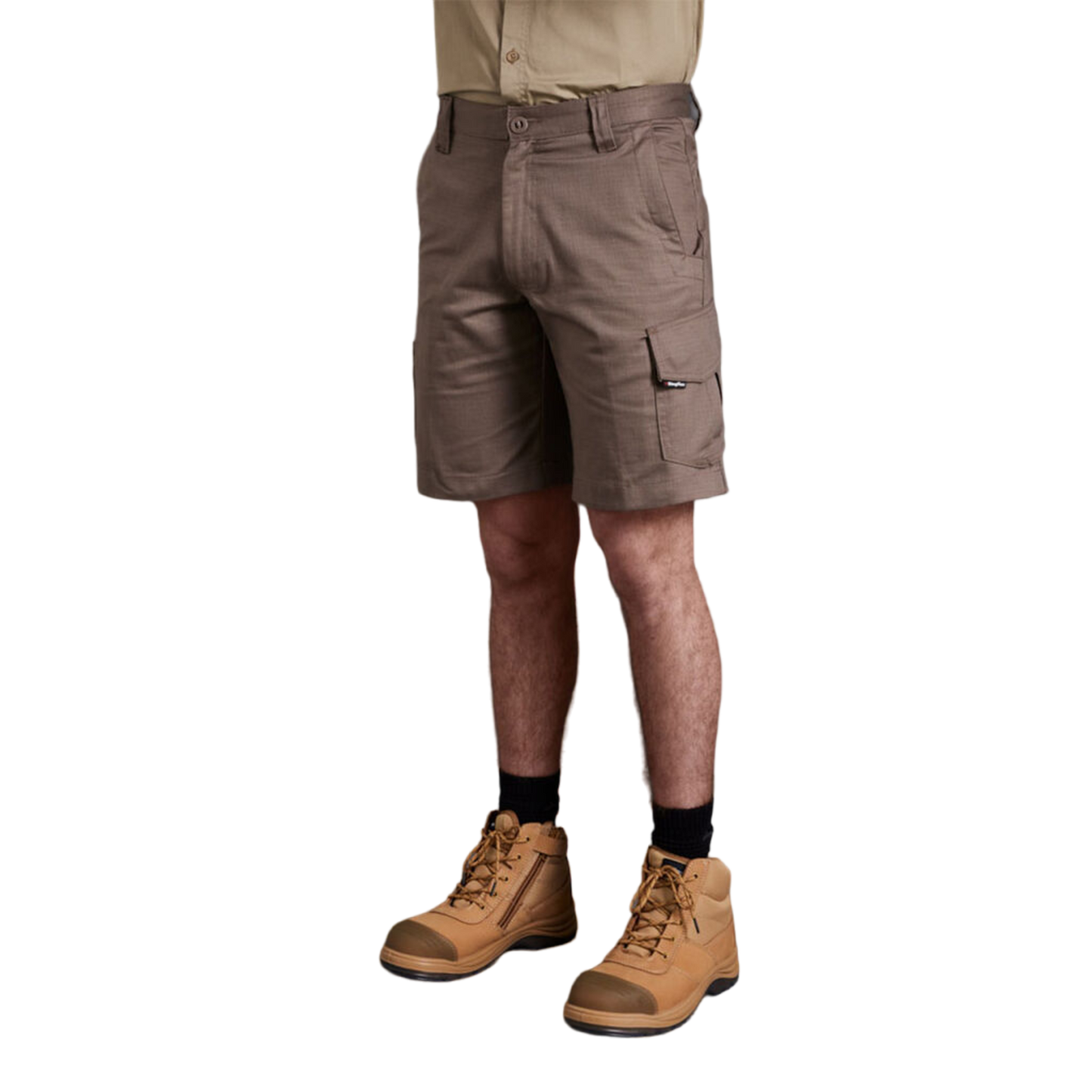 KingGee Men's Workcool 2 Lightweight Ripstop Cargo Work Shorts - Taupe