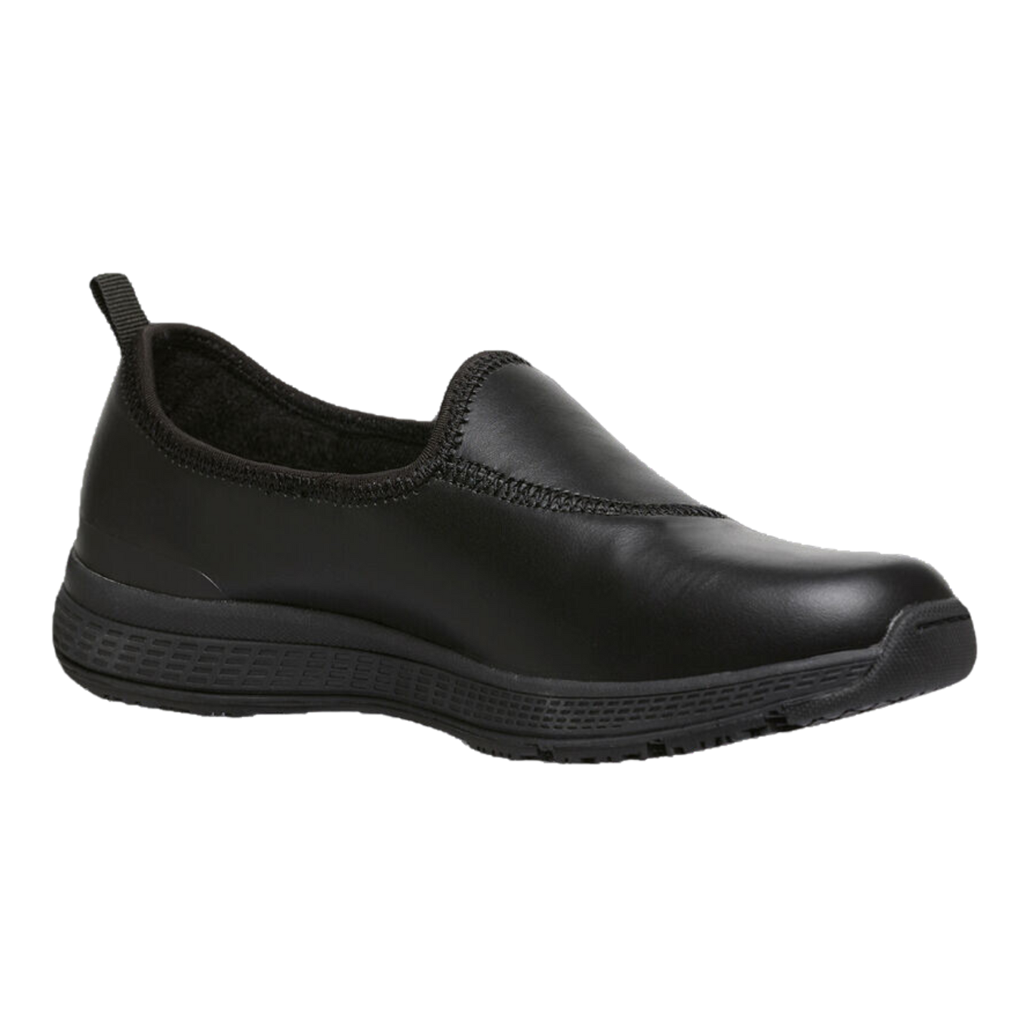 KingGee Women's Superlite Leather Slip-On Work Shoes - Black