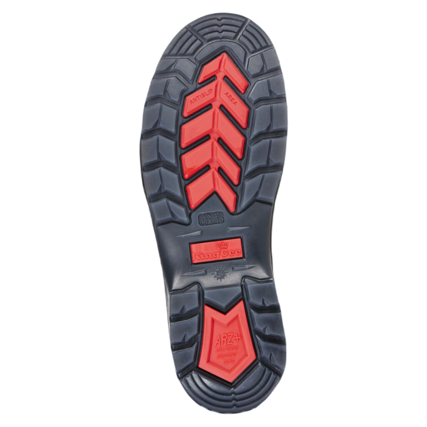 KingGee Men's Tradie Gusset Steel Cap Safety Boots With Scuff Cap - Black