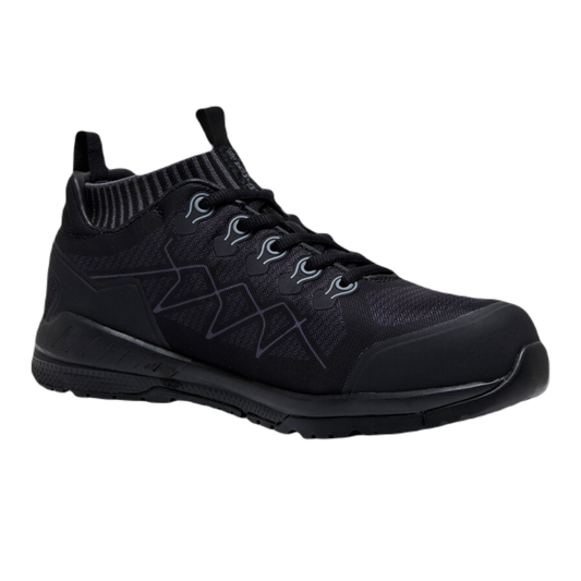 KingGee Men's Vapour Hybrid Slip Resistant Safety Toe Shoes - Black/Grey