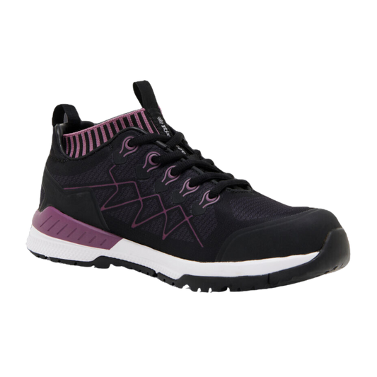 KingGee Women's Vapour Hybrid Slip Resistant Composite Safety Shoes - Blackberry