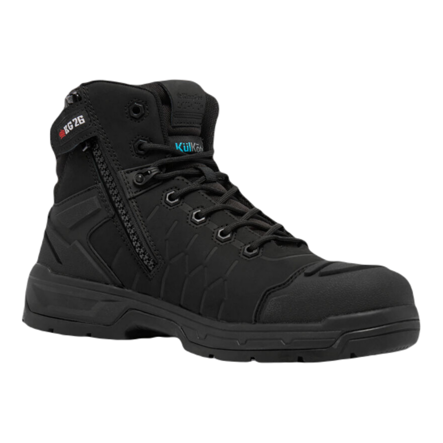 KingGee Men's Quantum Hybrid Composite Toe Work Boots 5" - Black
