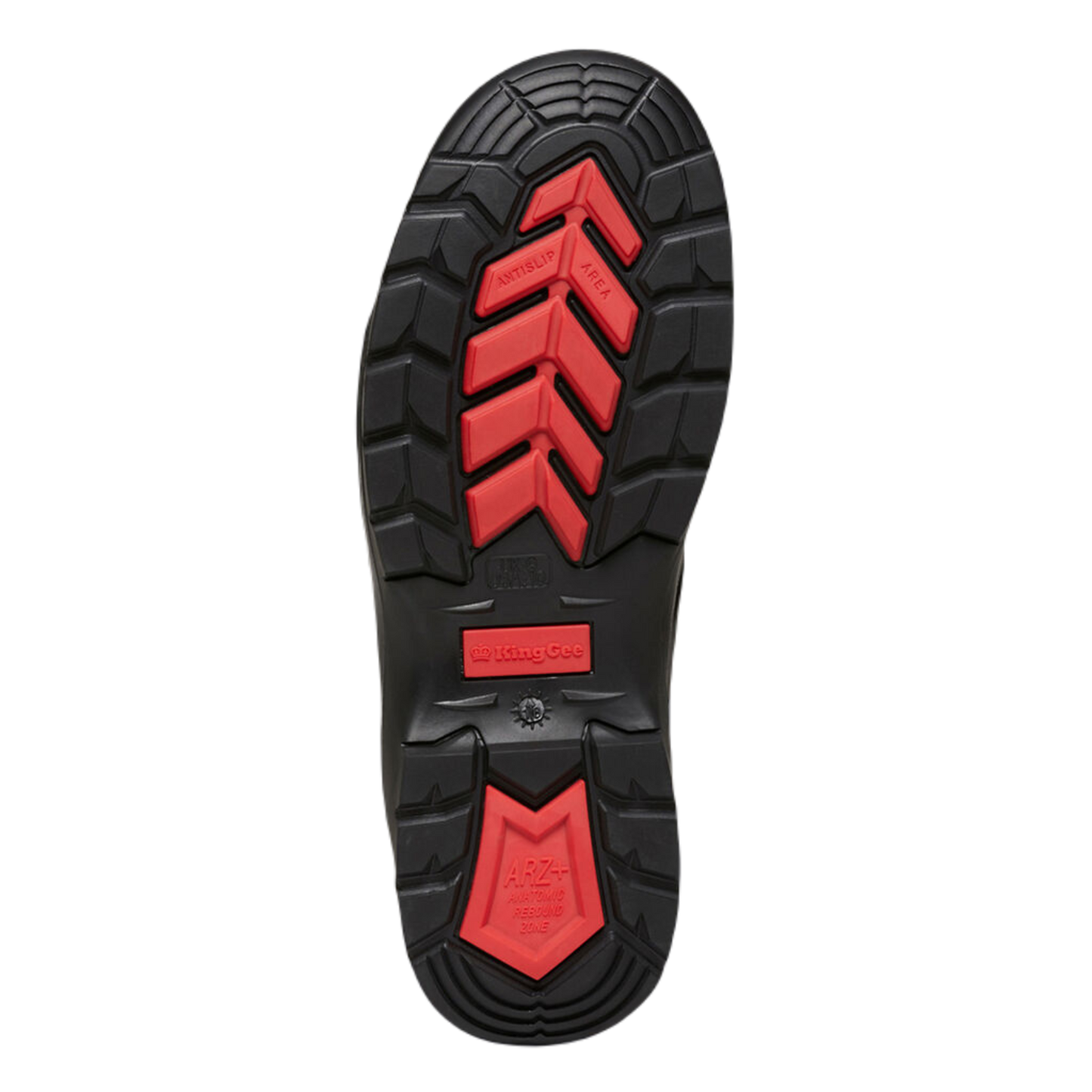 KingGee Men's Cook Lace Up Leather Safety Work Boots - Black