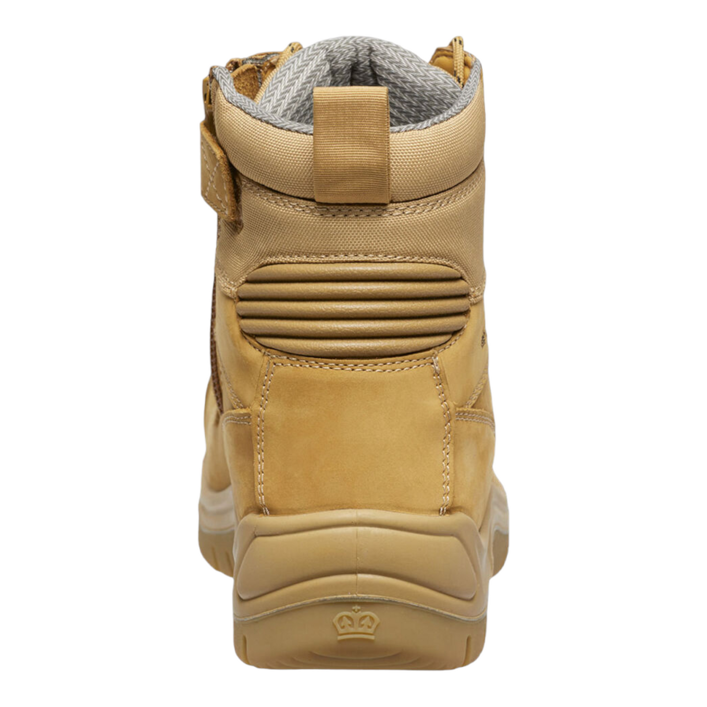 KingGee Men's Phoenix Zip/Lace Safety Work Boots With Scuff Cap - Wheat