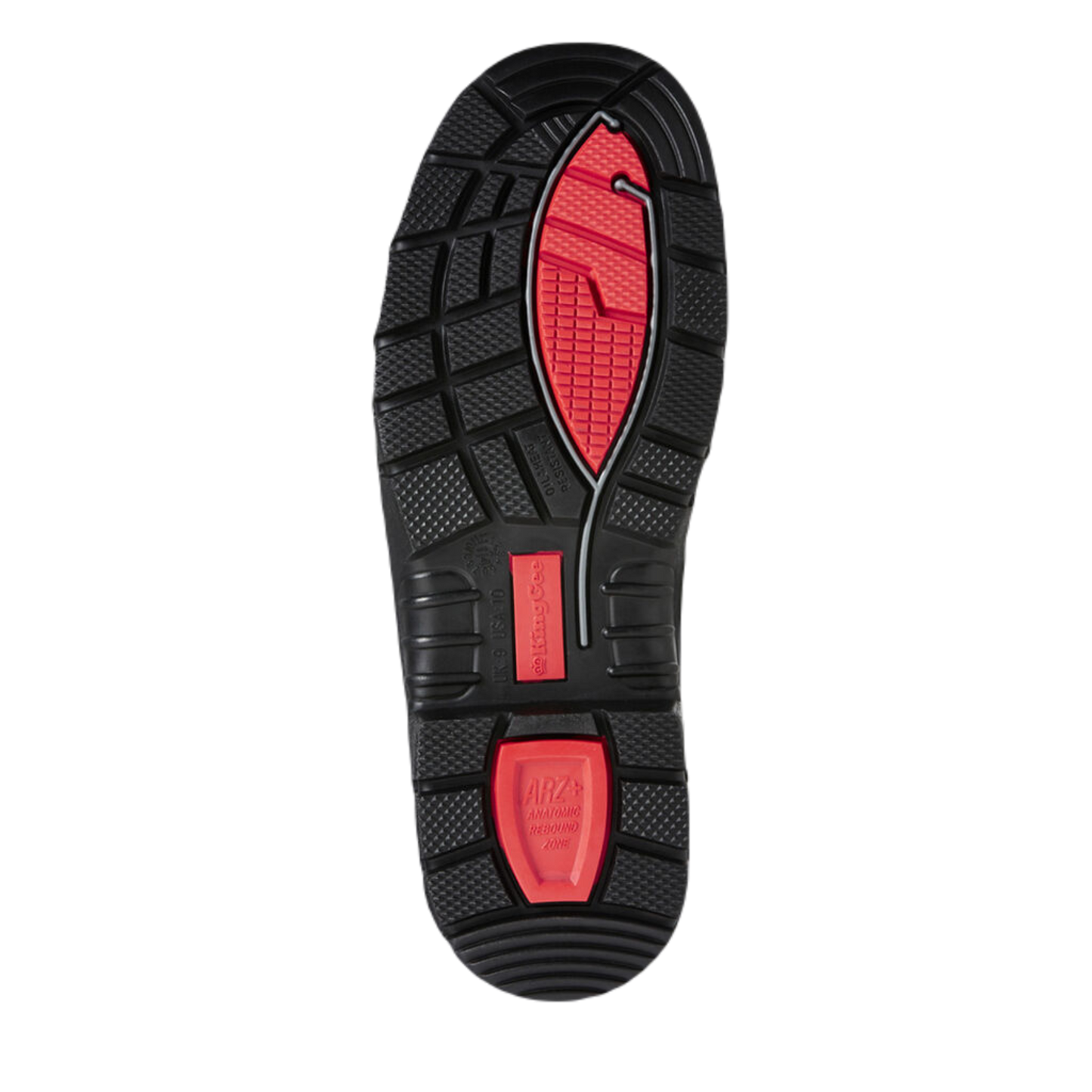 KingGee Men's Phoenix Zip/Lace Composite Safety Work Boots 6" - Black