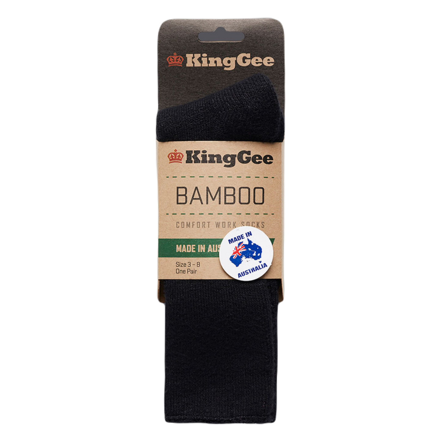 KingGee Women's Bamboo Work Sock - Black