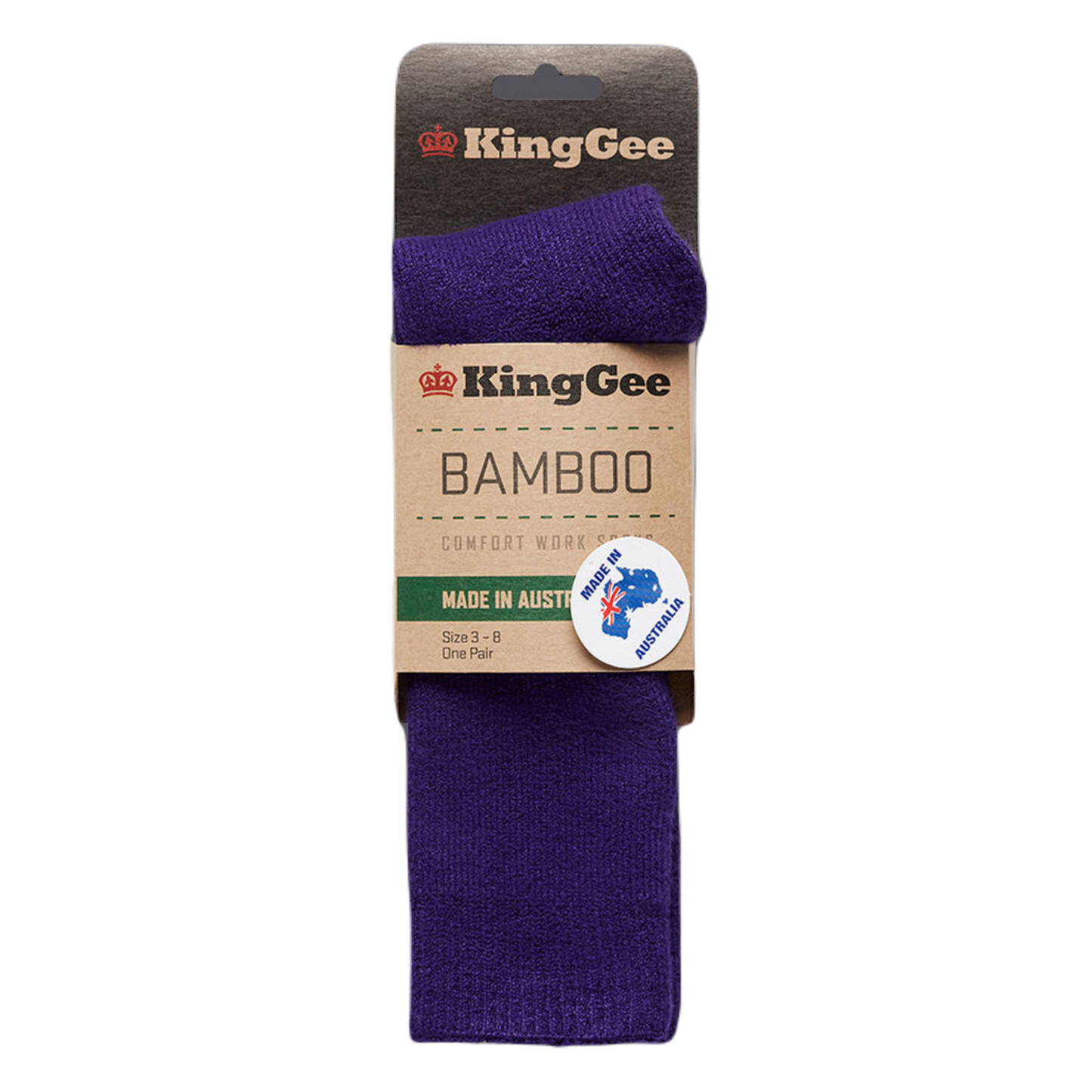 KingGee Women's Bamboo Work Sock - Purple