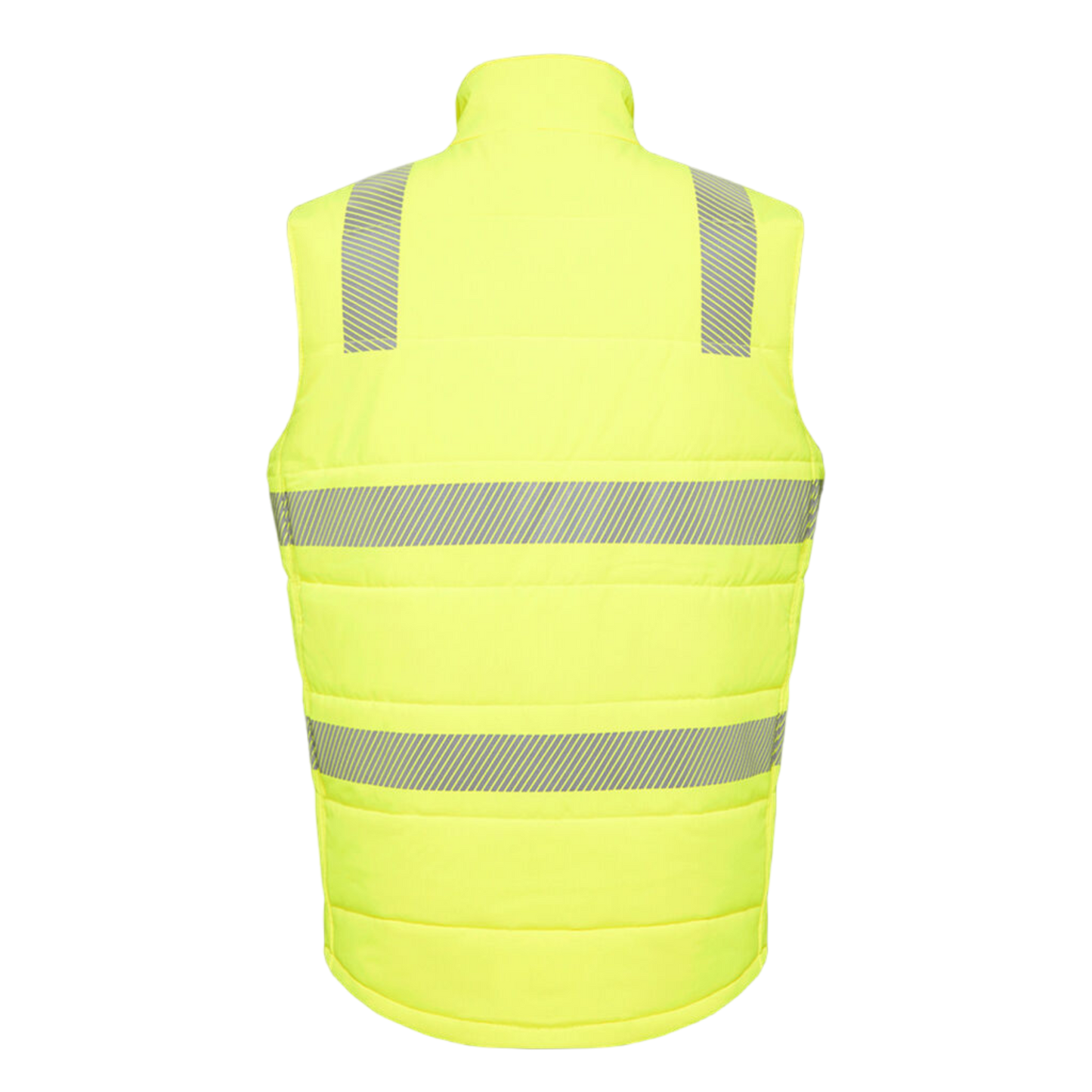 KingGee Men's Hi-Vis Reflective Ripstop Puffer Work Vest - Yellow