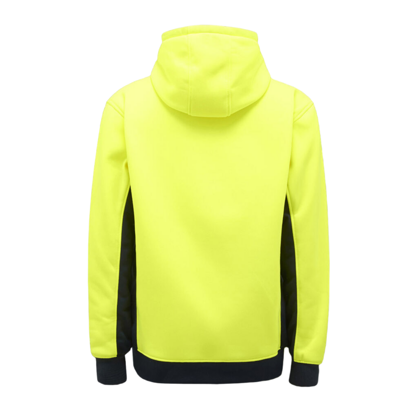 KingGee Men's Hi-Vis Fleece Pullover Hoodie - Yellow/Navy