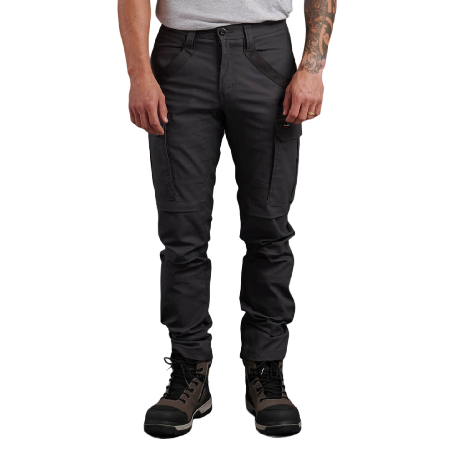 KingGee Men's Tradies Stretch Cargo Pant - Charcoal