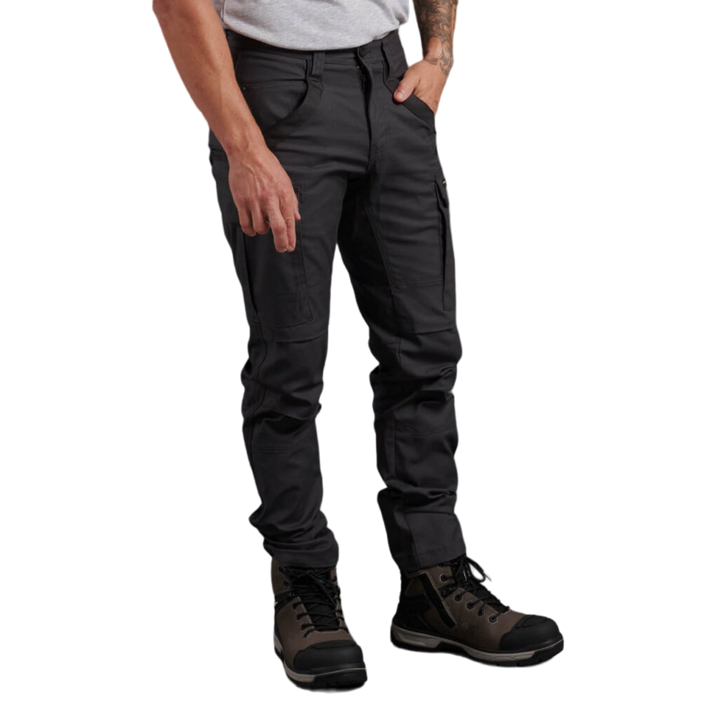 KingGee Men's Tradies Stretch Cargo Pant - Charcoal