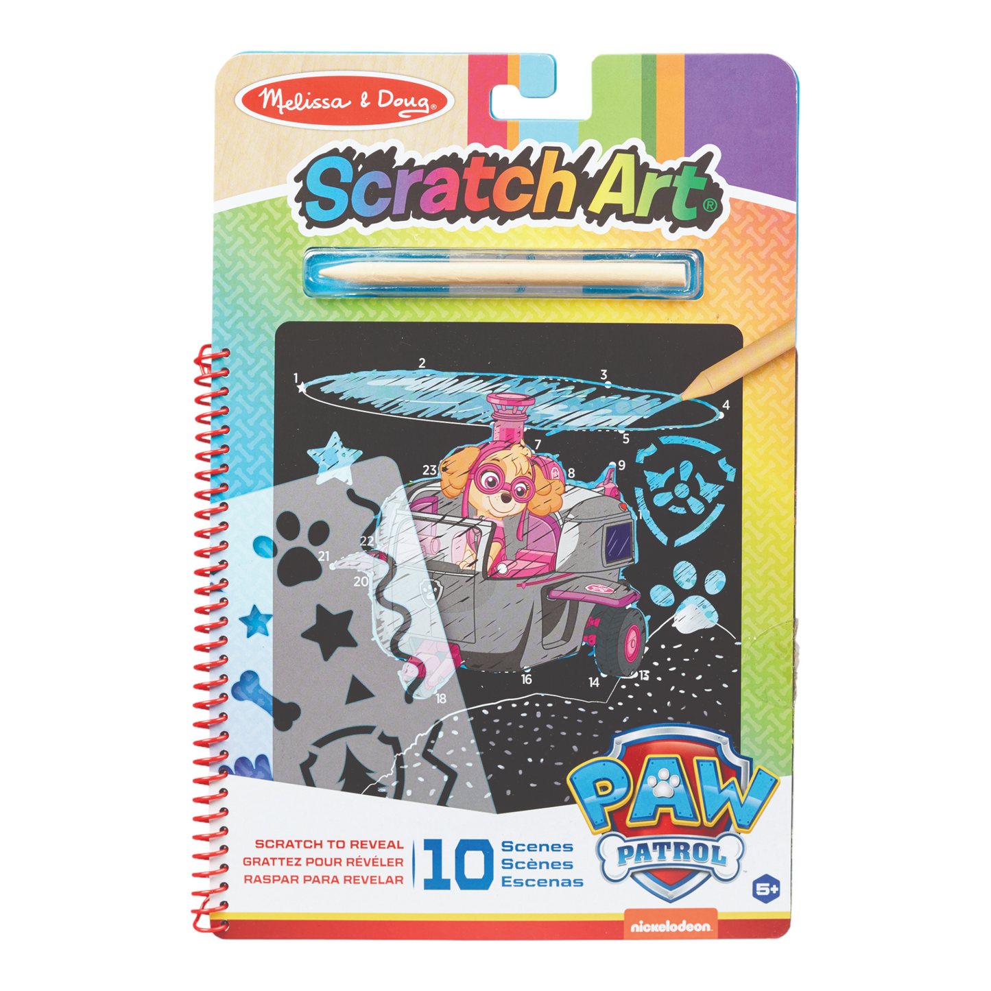 Melissa & Doug - Paw Patrol - Scratch Art - Skye