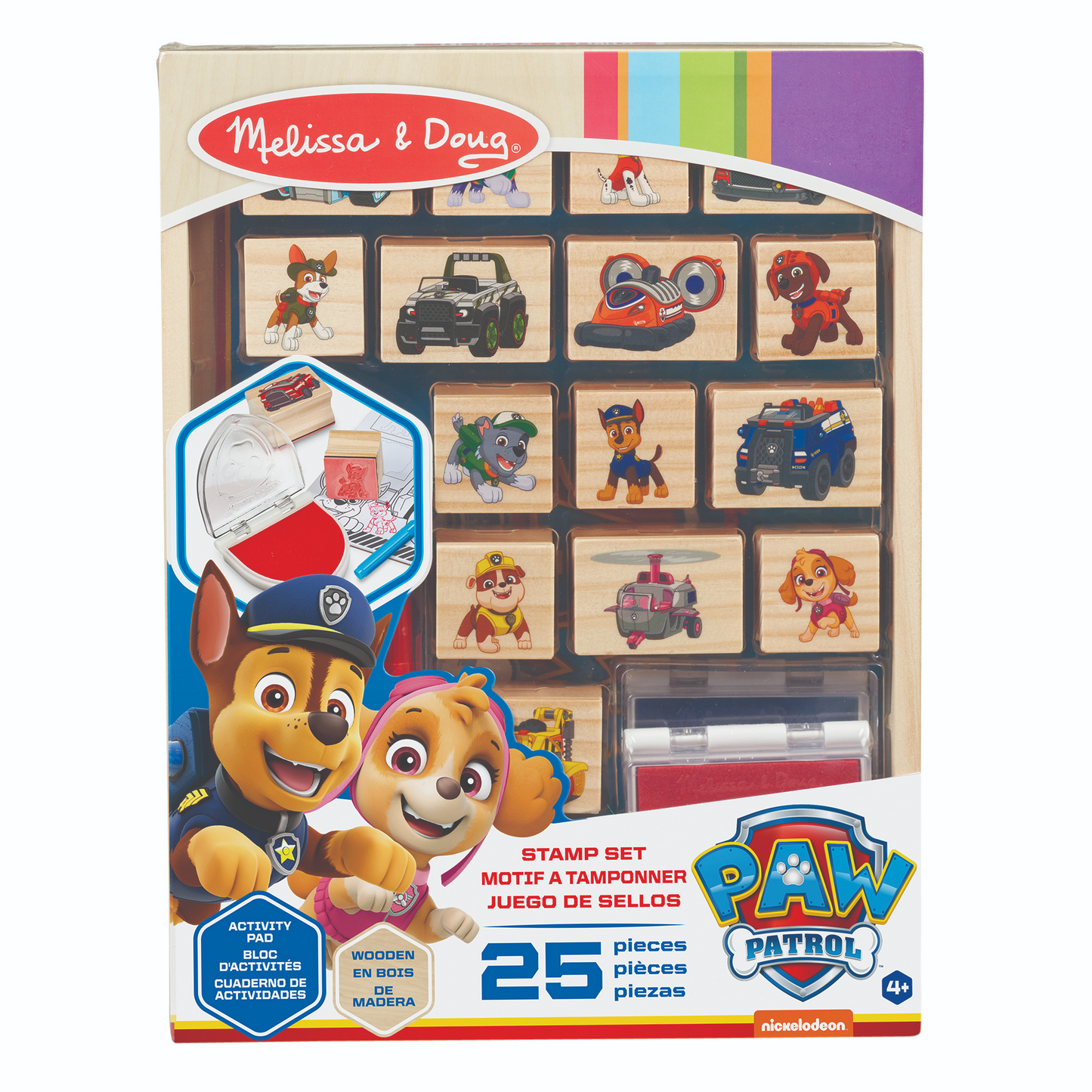 Melissa & Doug - Paw Patrol - Wooden Stamps Activity Set