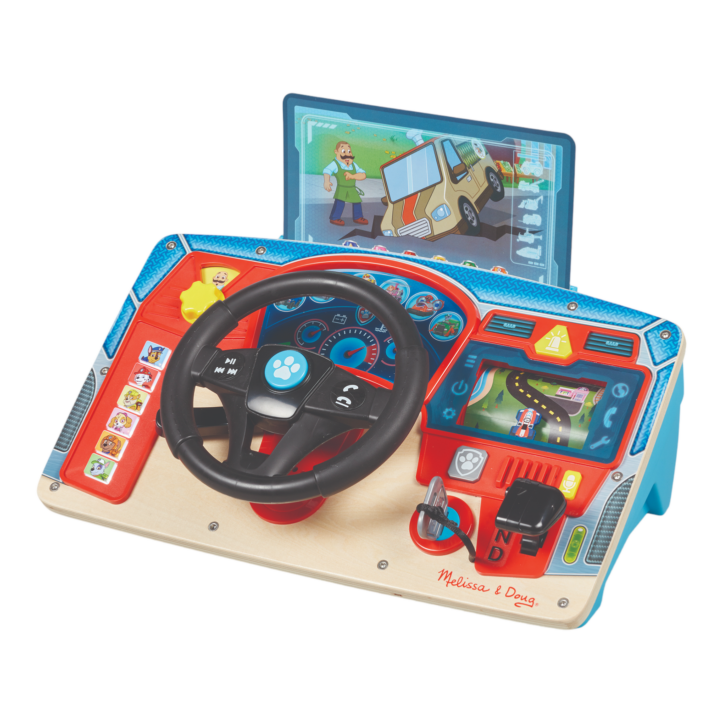 Melissa & Doug - Paw Patrol - Wooden Interactive Dashboard