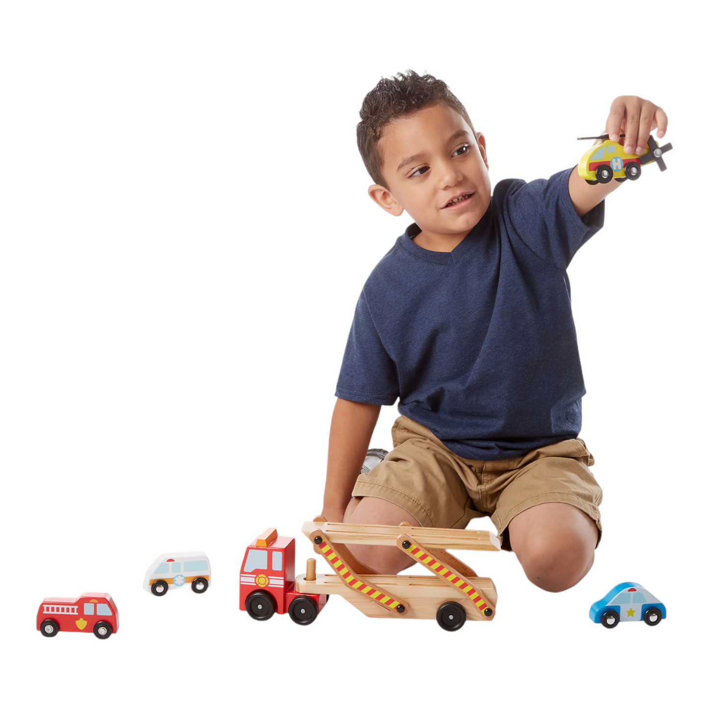 Melissa & Doug - Emergency Vehicle Carrier