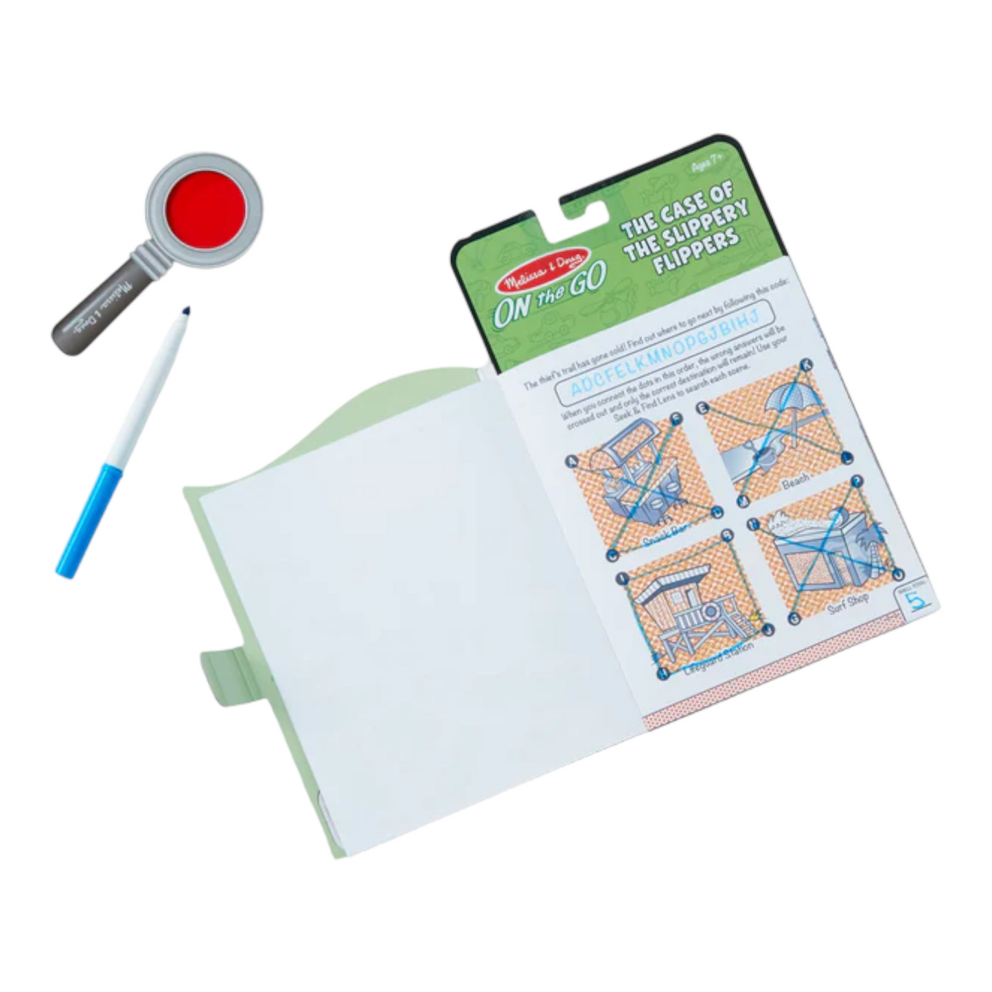 Melissa & Doug - On The Go - Secret Decoder - Slippery Flippers