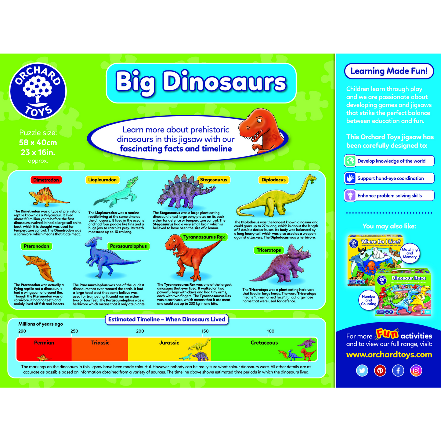 Orchard Jigsaw - Big Dinosaur 50 pieces