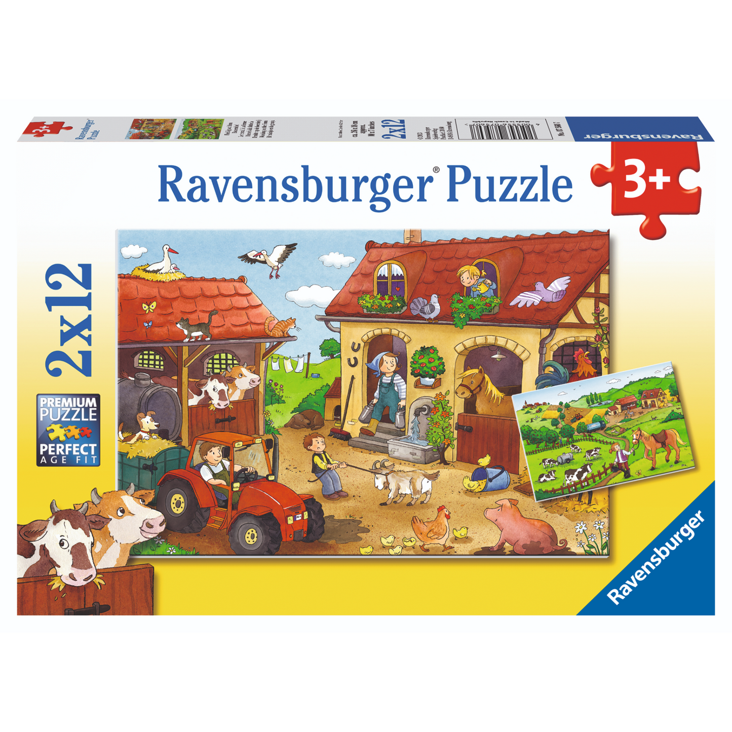 Ravensburger - Working on the Farm Puzzle 2x12 pieces