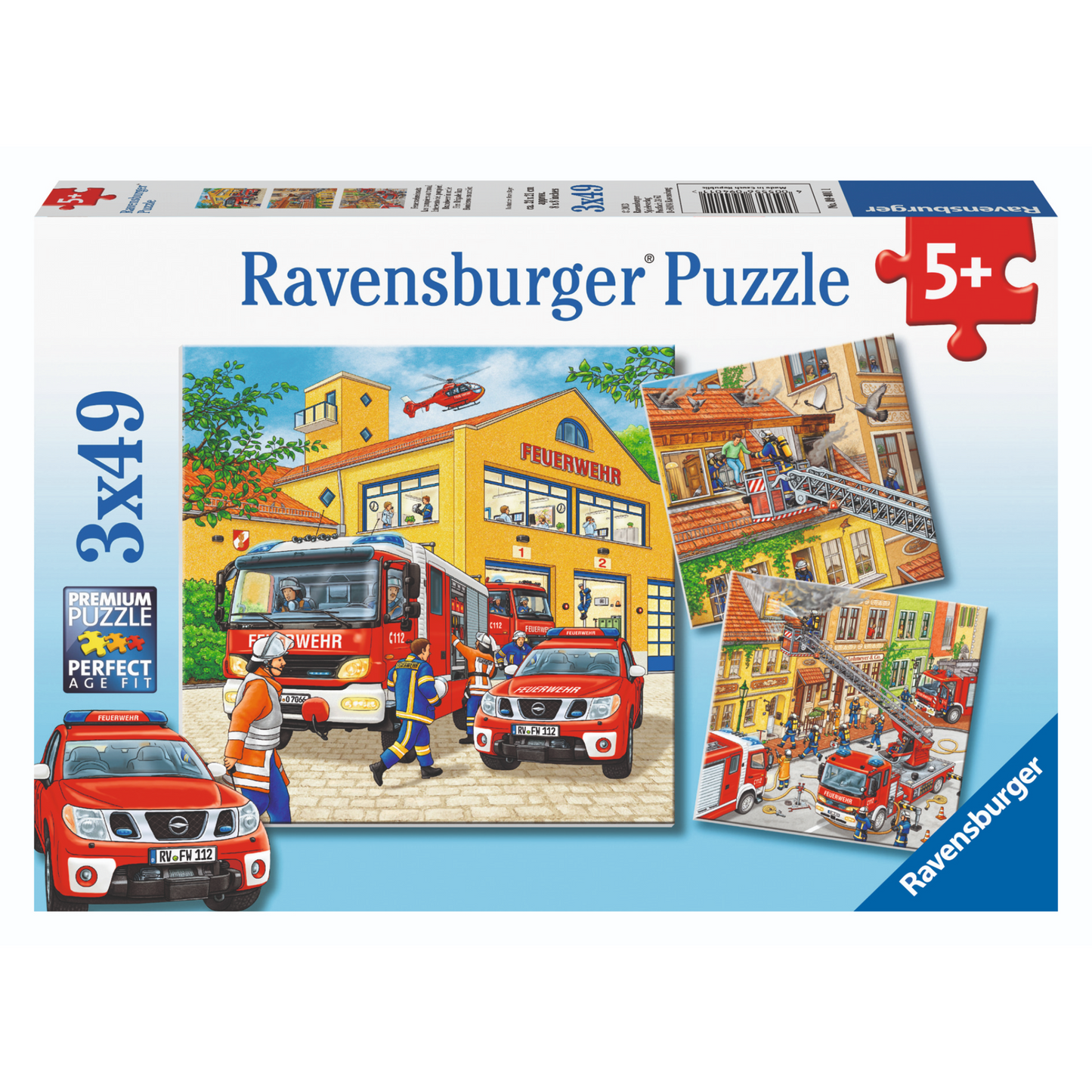 Ravensburger - Fire Brigade Run Puzzle 3x49 pieces