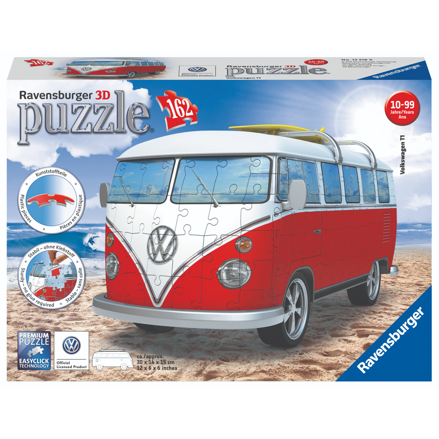 Ravensburger - VW Kombi Bus 3D Model 162 pieces