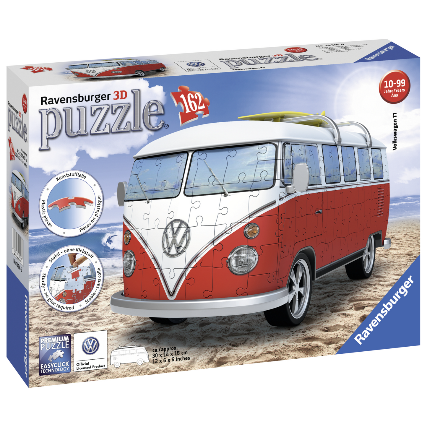Ravensburger - VW Kombi Bus 3D Model 162 pieces