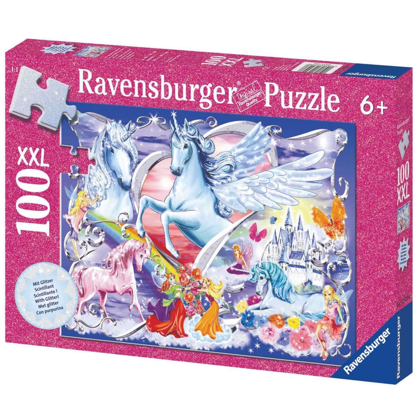 Ravensburger - Amazing Unicorns Puzzle GLITTER 100 pieces