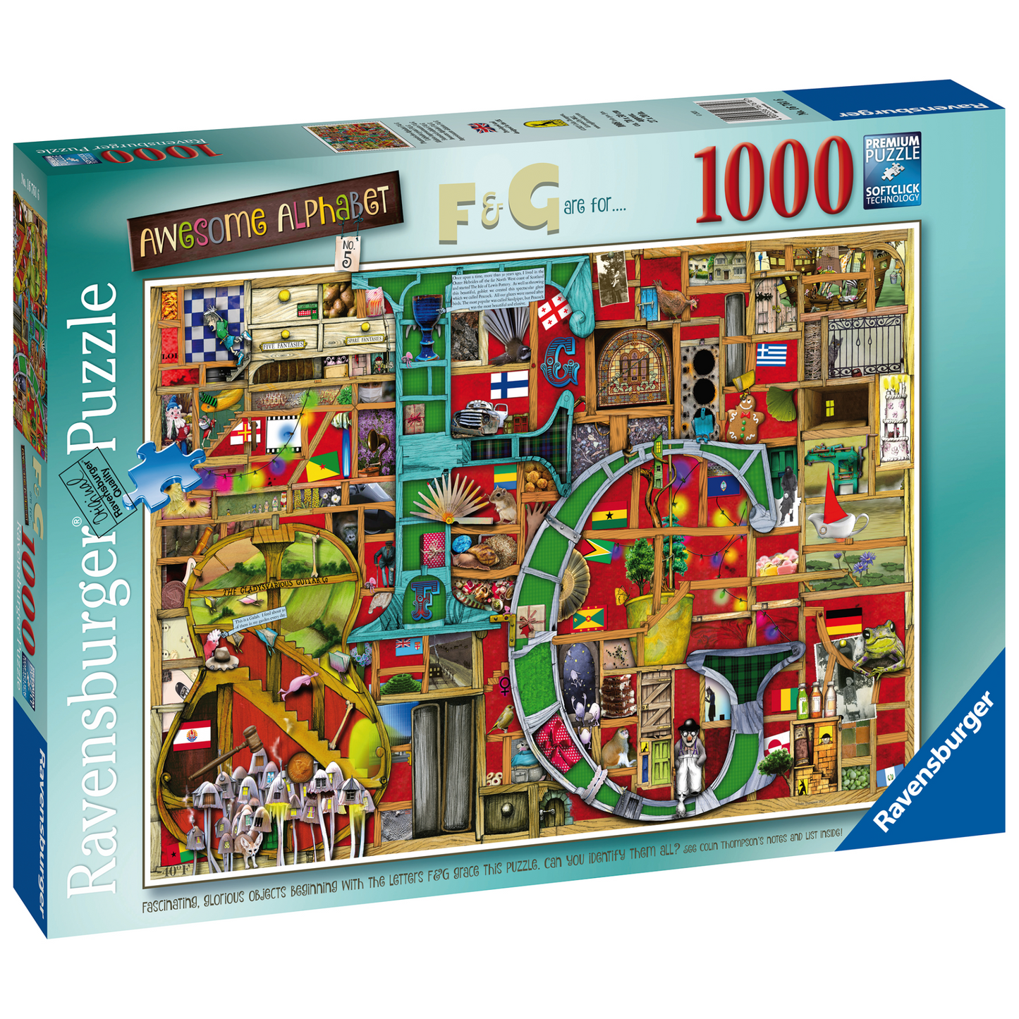 Ravensburger - Awesome Alphabet F & G Puzzle 1000pc