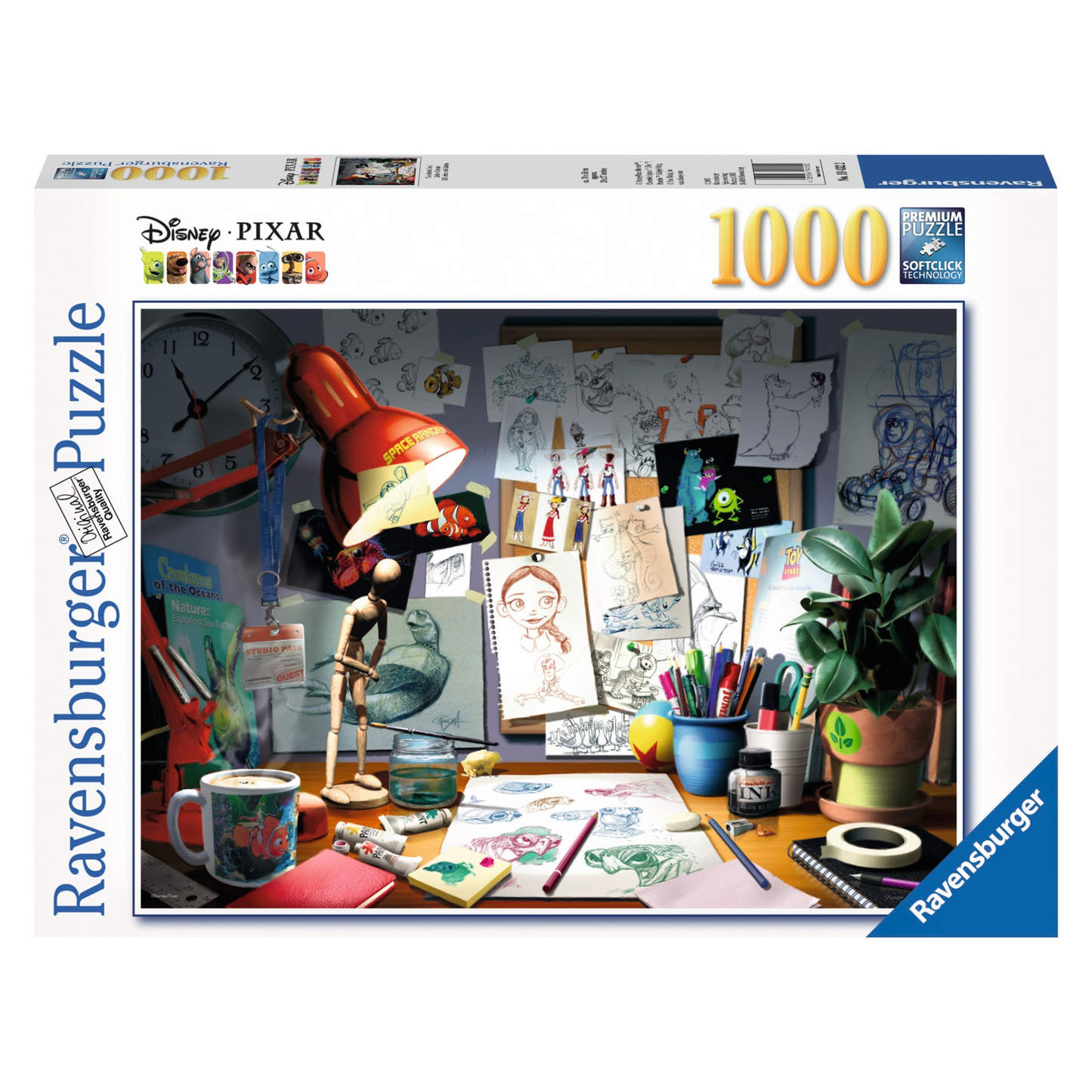 Disney Pixar the Artists Desk 1000pc
