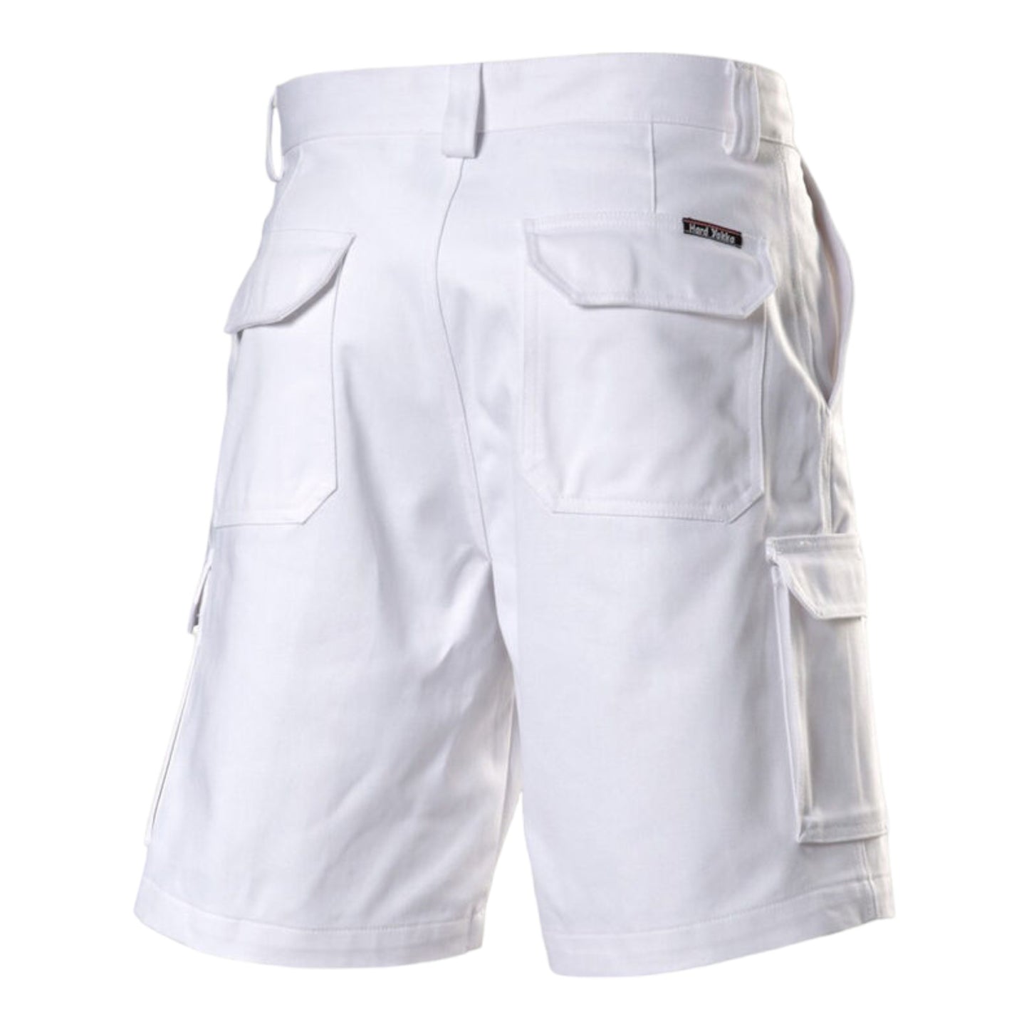 Hard Yakka Men's Relaxed Fit Mid Weight Cotton Drill Short - White