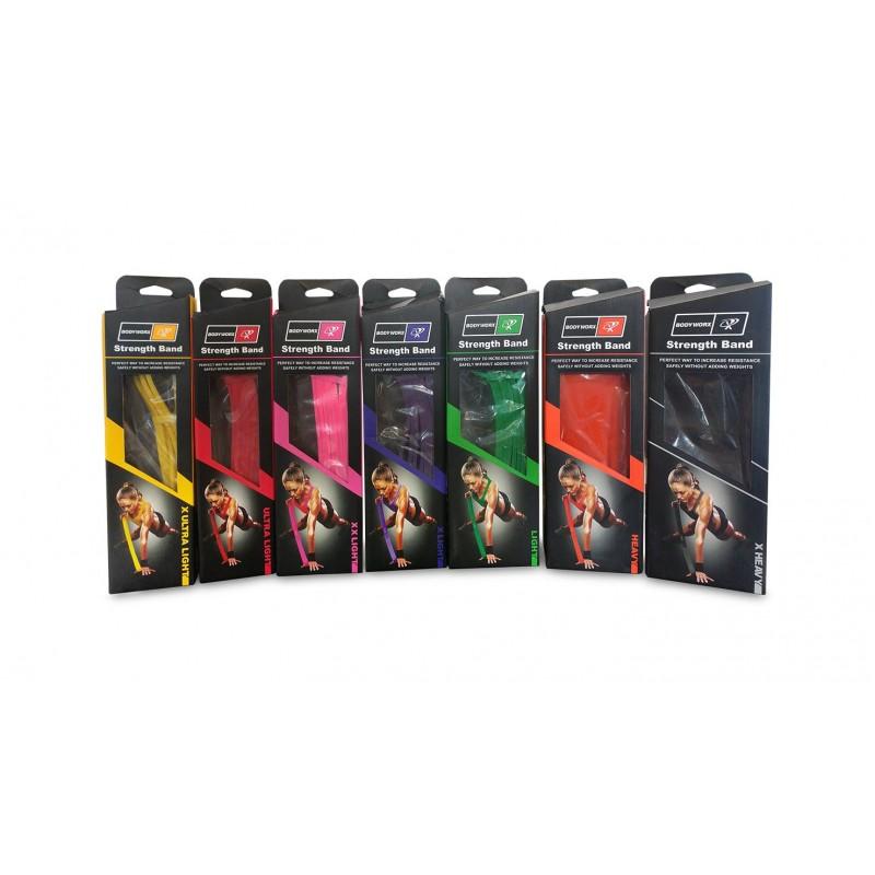 Bodyworx Strength Band - X Ultra Light 8mm (Yellow) SP-Equipment-Exercise Bodyworx