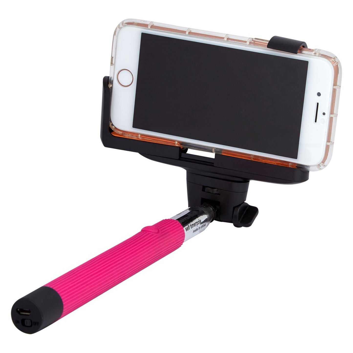 Selfie Stick - Pink Tech Power