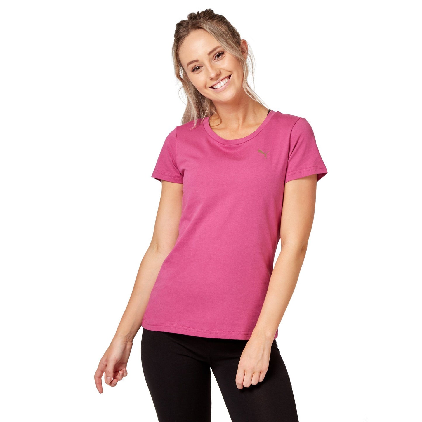 Puma Women's Athletic Tee - Magenta Haze Apparel Puma (2122609426491)