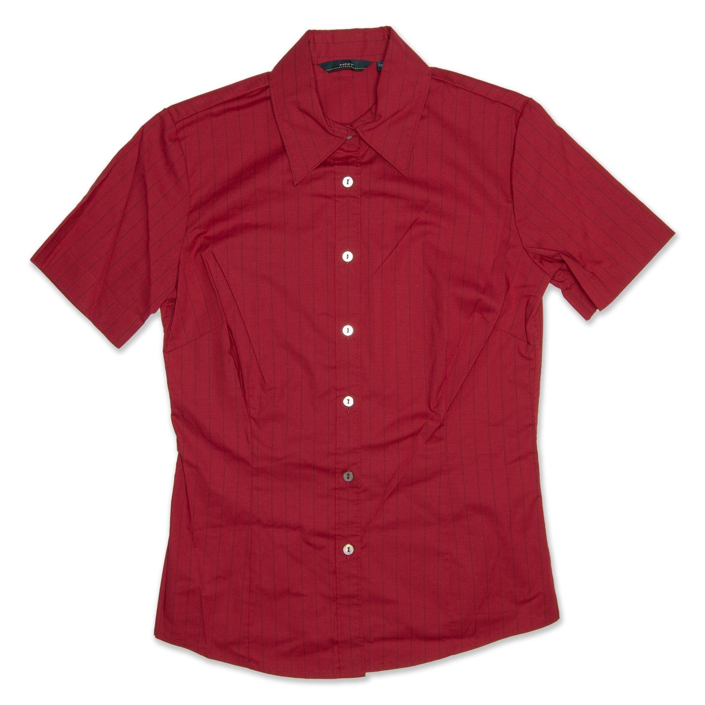NNT Short Sleeve Shirt Womens - Red Stripe Workwear NNT