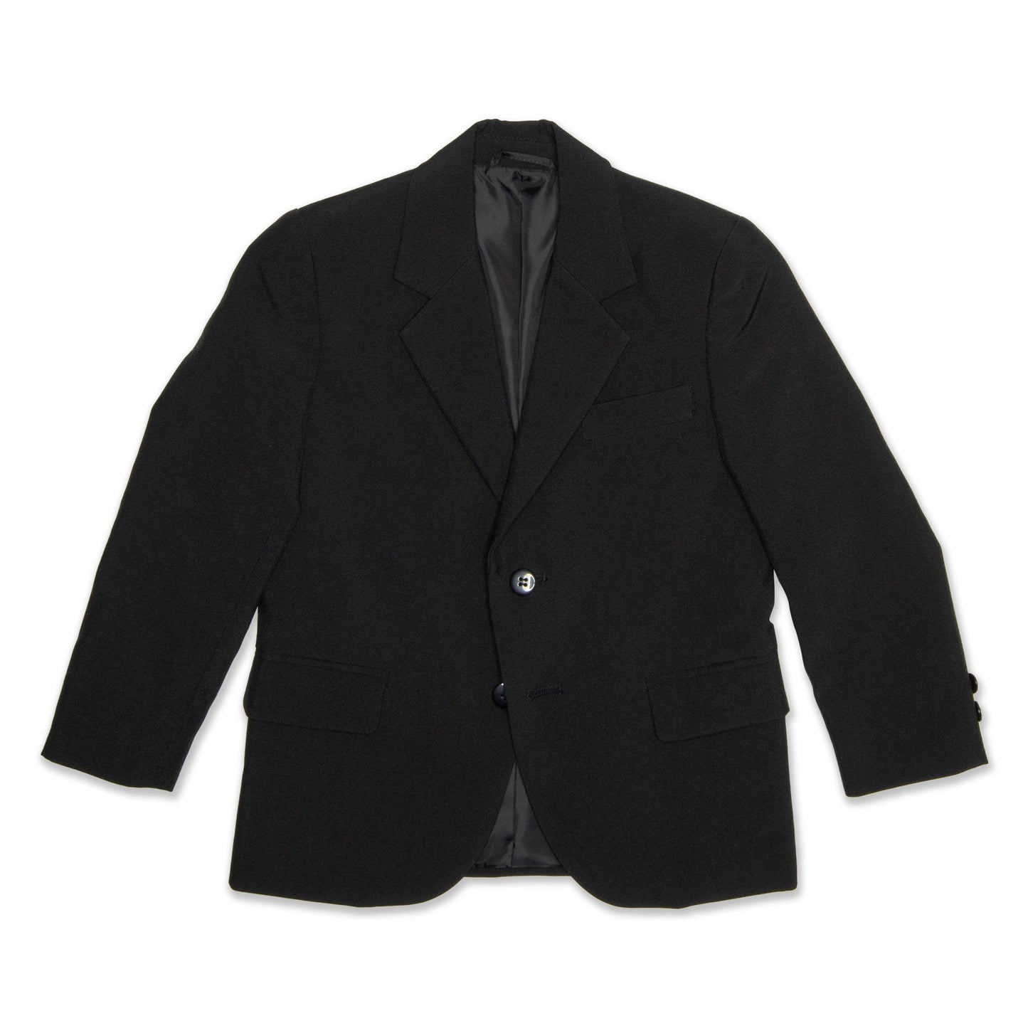 Fred Bracks Single Breasted 2 Button Boy's Jacket - Black Workwear Fred Bracks