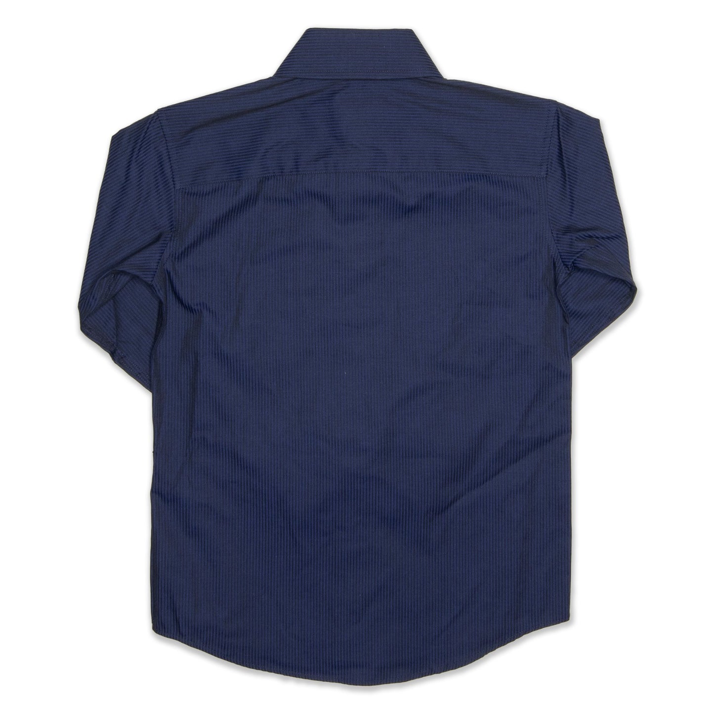 Fred Bracks Striped Long Sleeve Boy's Shirt - Navy Workwear Fred Bracks