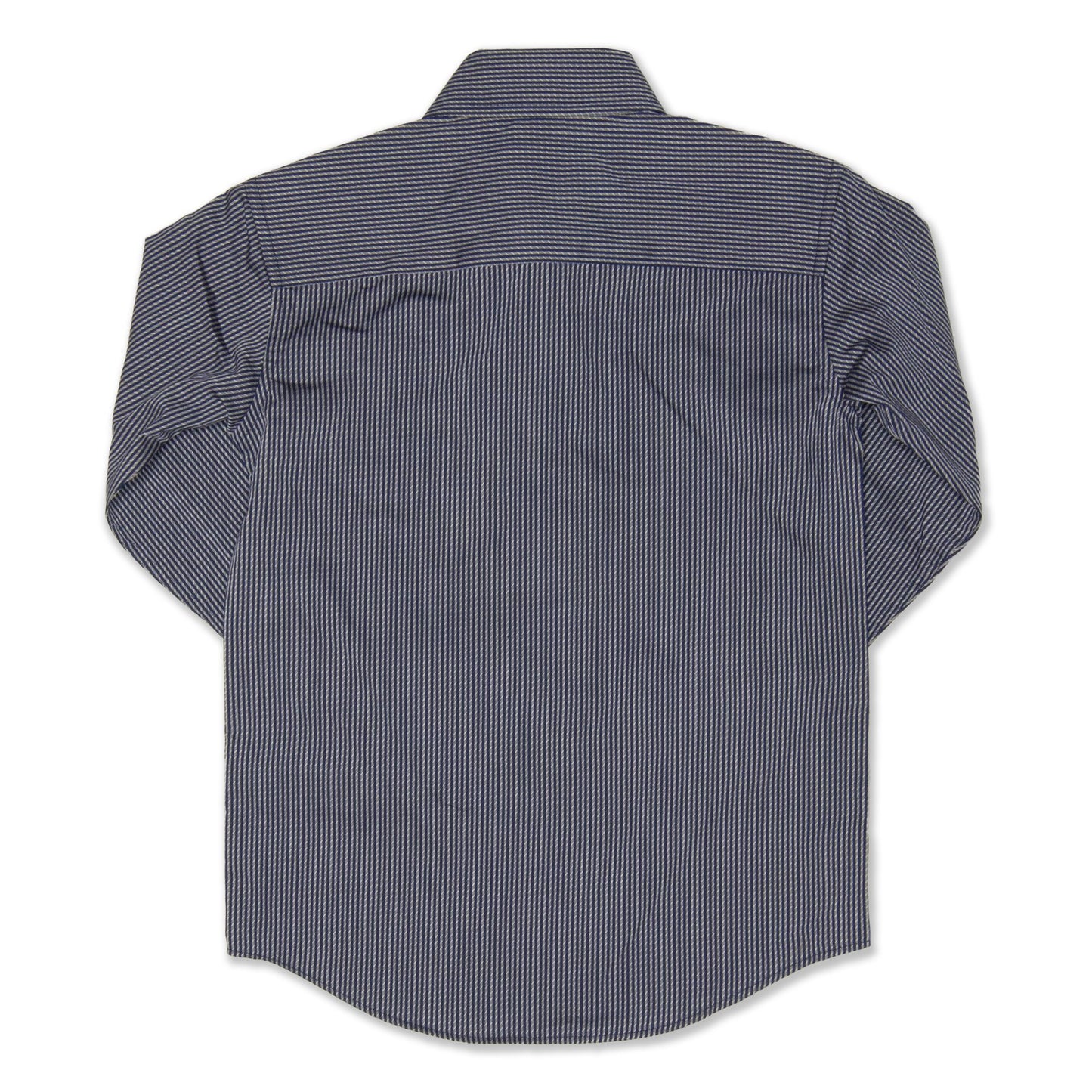 Fred Bracks Striped Long Sleeve Boy's Shirt - Navy / White Workwear Fred Bracks