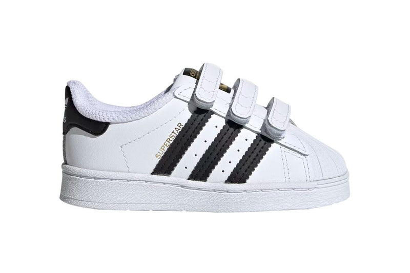 Adidas Kids Superstar Infant Running Shoes (White/Core Black/White)