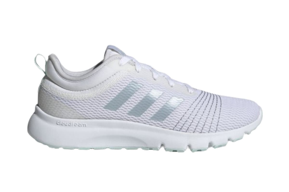 Womens white adidas cloudfoam hotsell