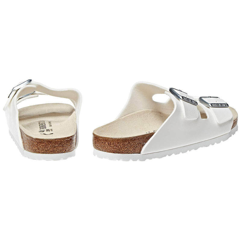 Birkenstock Unisex Arizona Narrow Leather Sandal (White)