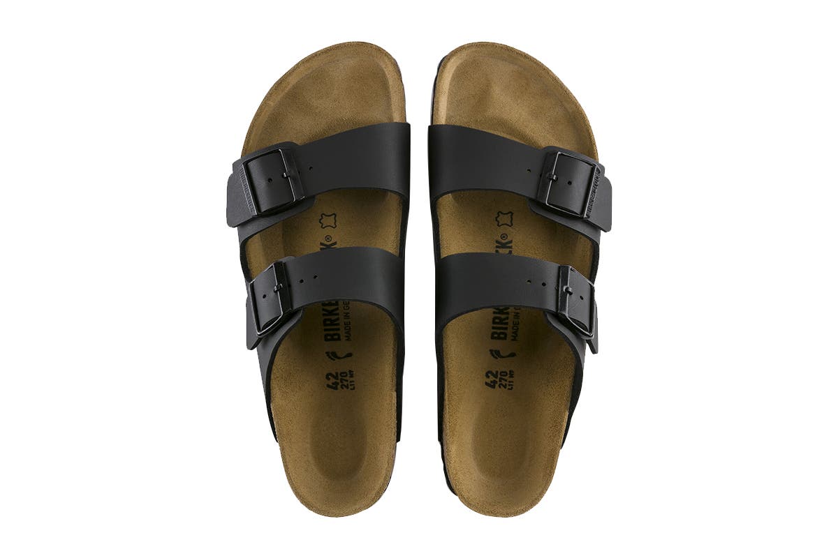 Birkenstock Unisex Arizona Birko-Flor Narrow-Fit Sandal (Black)