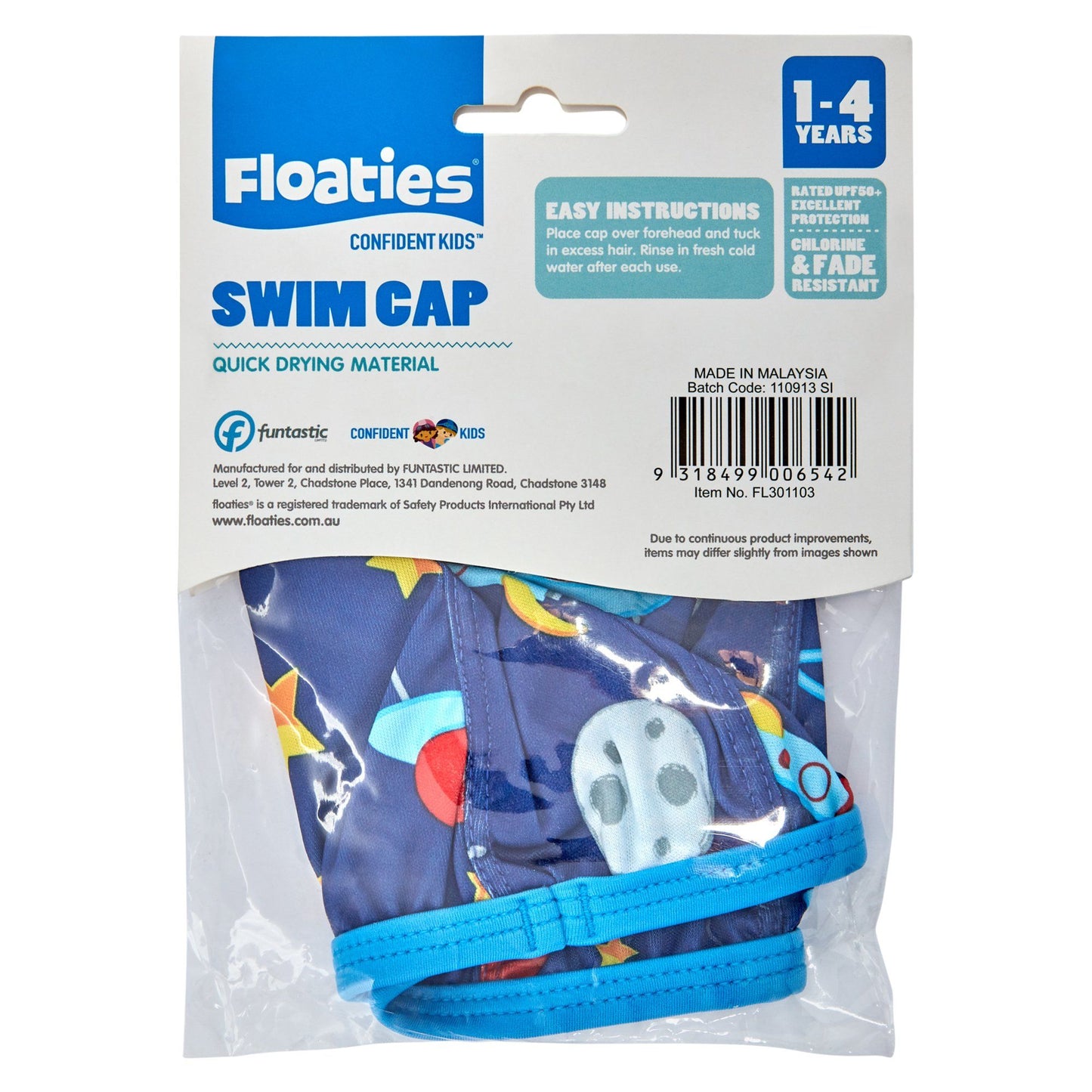 Floaties Swim Cap Boys 1 To 4 Years Toys Isbister & Co Wholesale