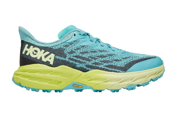 Hoka One One Women's Speedgoat 5 Trail Shoes (Coastal Shade/Green Glow)