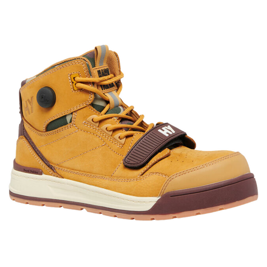 Hard Yakka 3056 O2 Lace Pump Up Composite Toe Safety Boot - Wheat