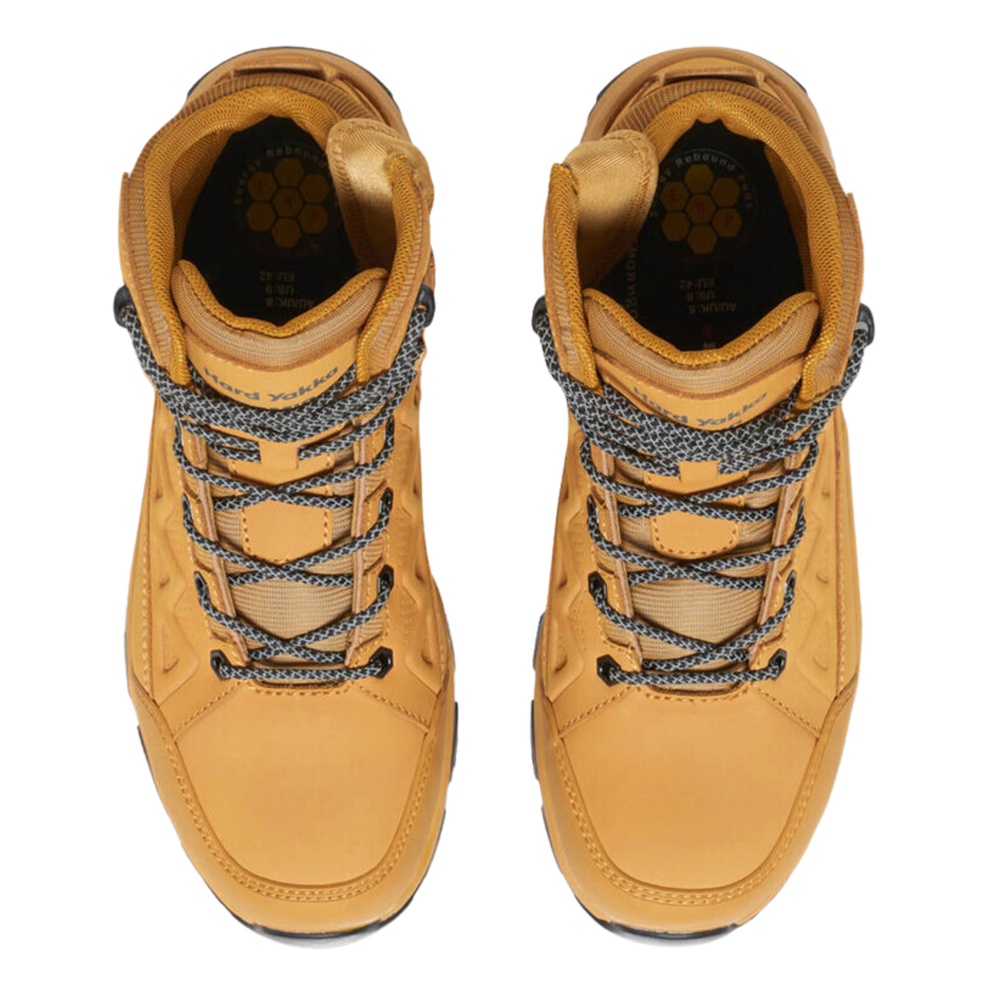 Hard Yakka Men's Atomic Hybrid Lace Up & Side Zip Safety Boot - Wheat