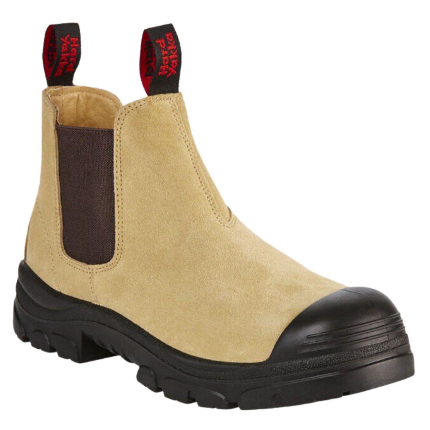 Hard Yakka Men's Grit Pull On Steel Toe Safety Boot - Sand