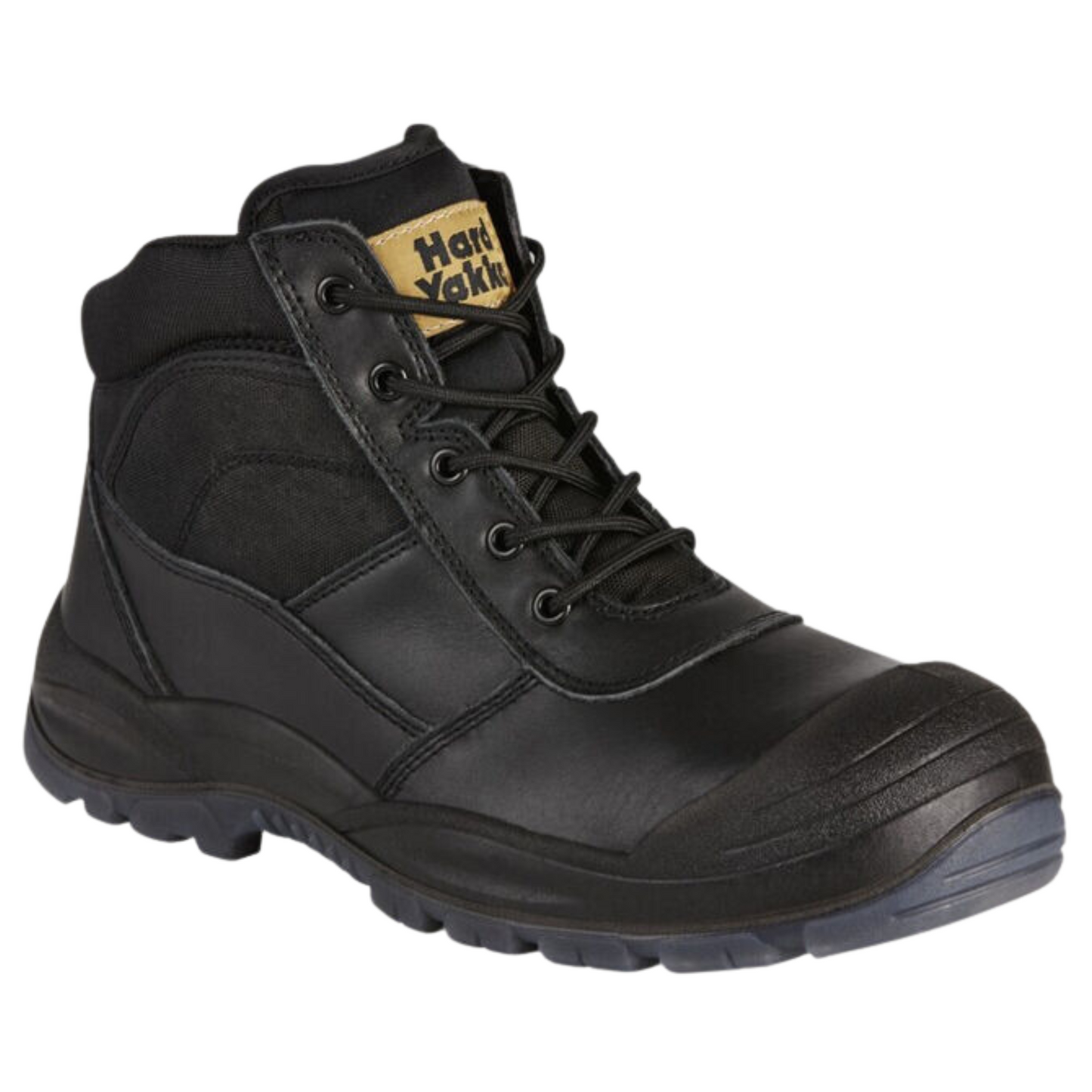 Hard Yakka Men's Utility Side Zip Steel Toe Safety Boot - Black