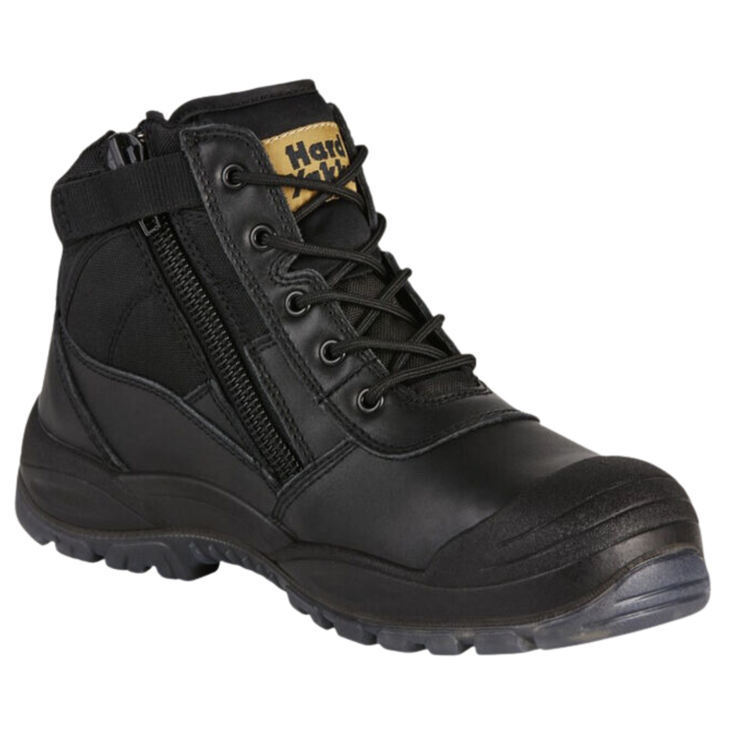 Hard Yakka Men's Utility Side Zip Steel Toe Safety Boot - Black