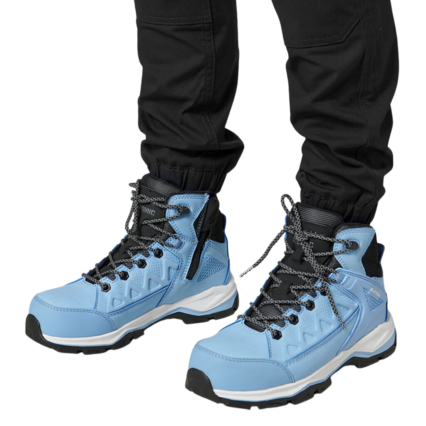 Hard Yakka Woman's Atomic Lightweight Lace Up Safety Boot - Blue